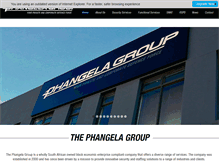 Tablet Screenshot of phangelagroup.co.za